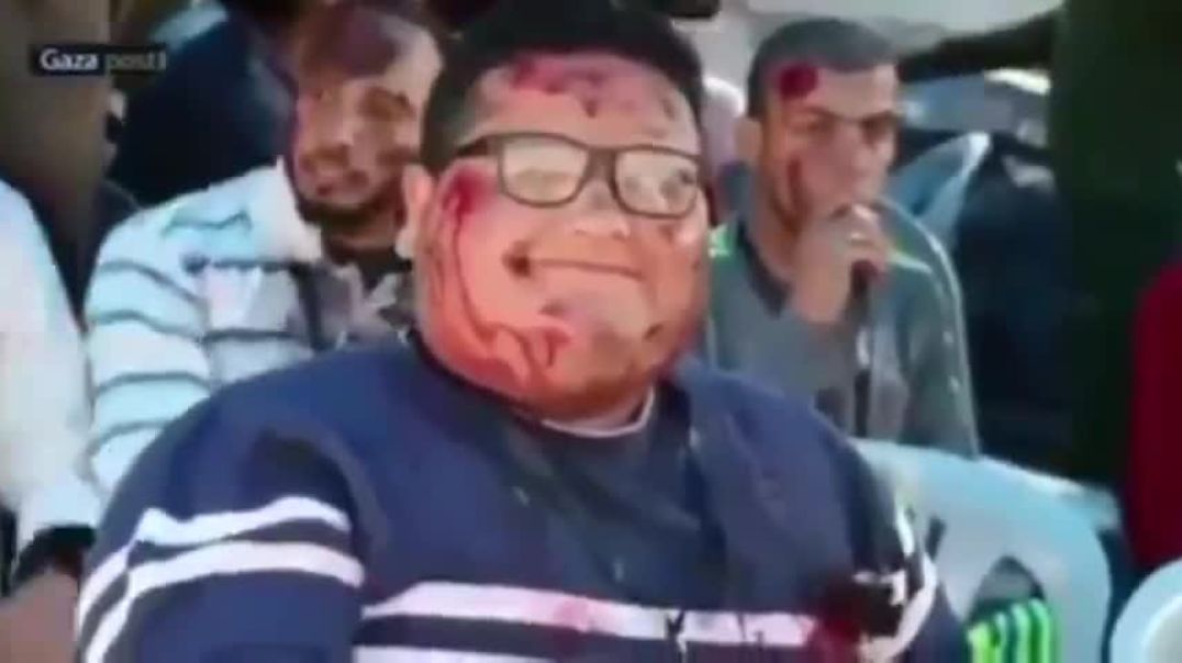 GAZA VICTIMS THEATER PLAY FOR THE ANTISEMITISM FAKE NEWS
